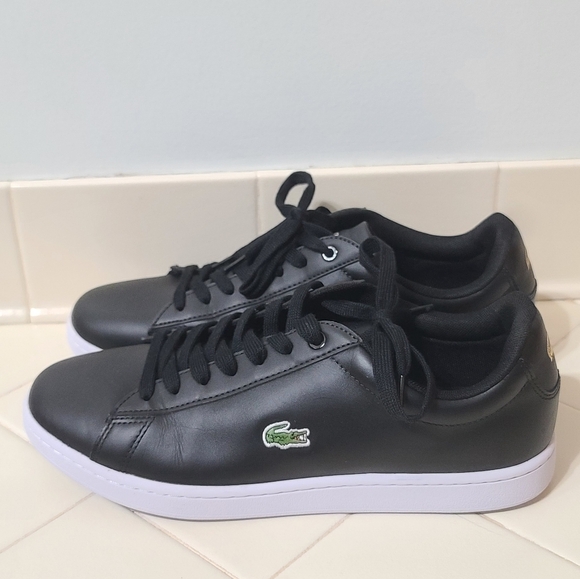 Lacoste Carnaby Evo Leather Sneakers Men's Size 9 - Picture 1 of 7